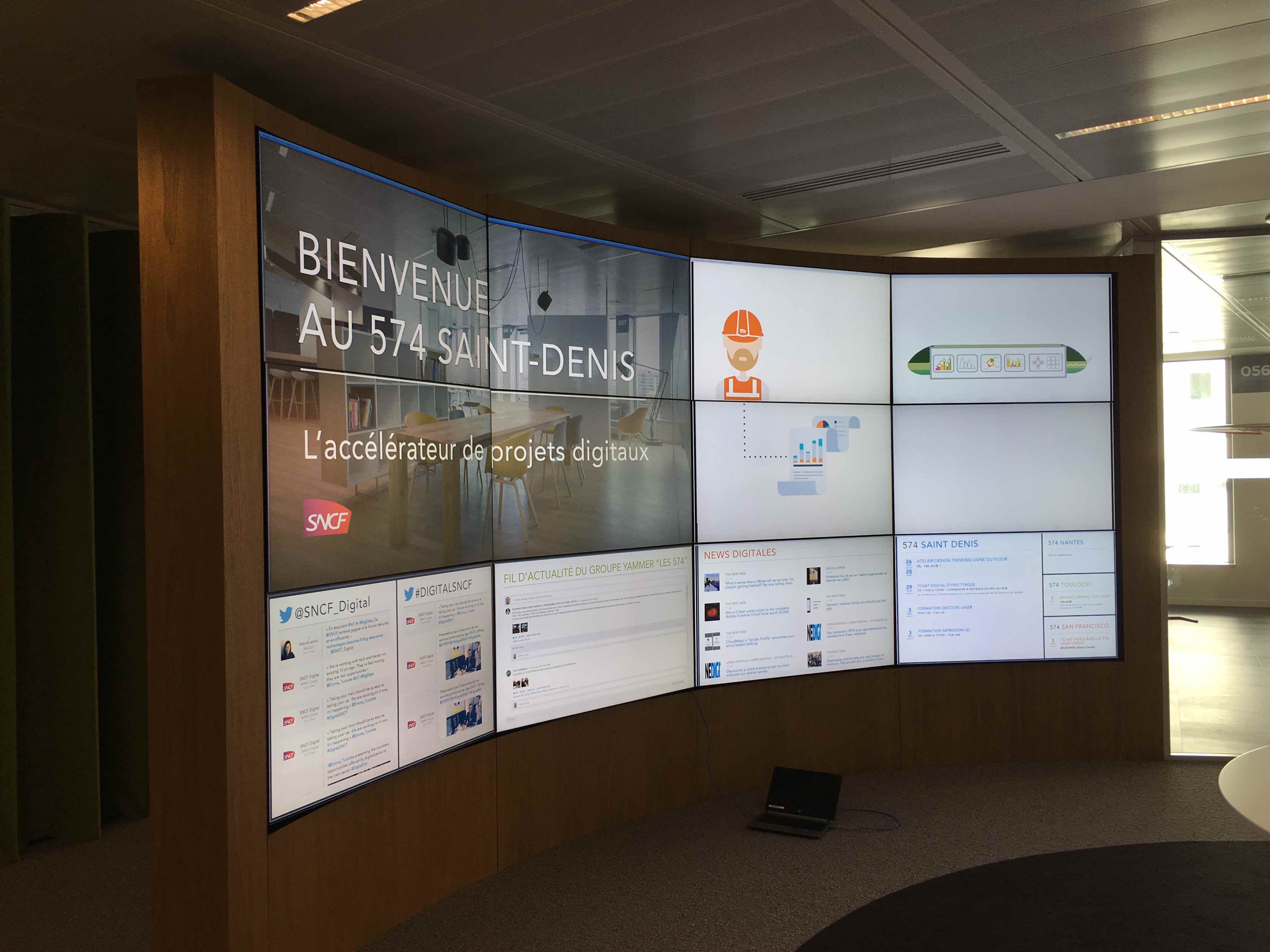 social wall SNCF