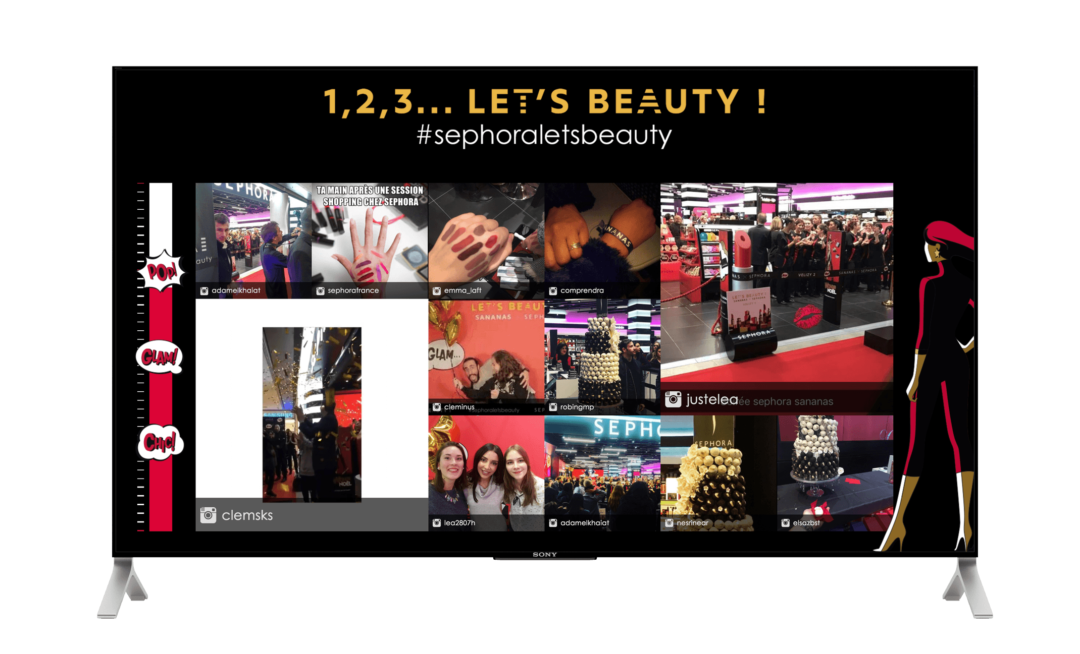 UGC et socialwall avec Sephora