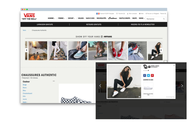 social wall vans instashop