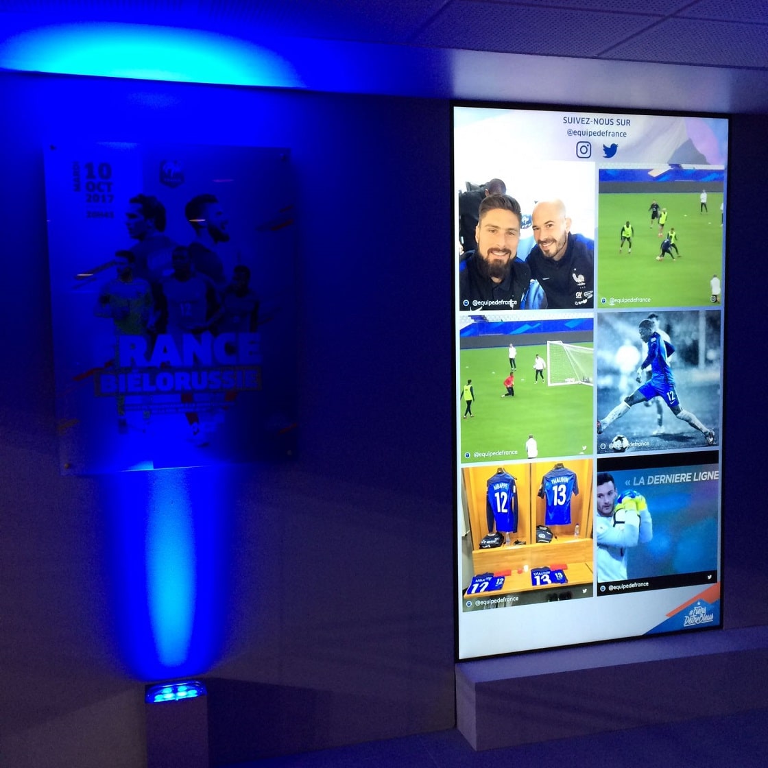 Social Wall Equipe de France de Football pour l Euro