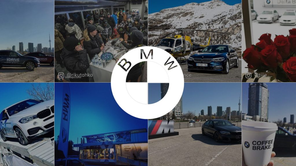 social wall realisé pour BMW