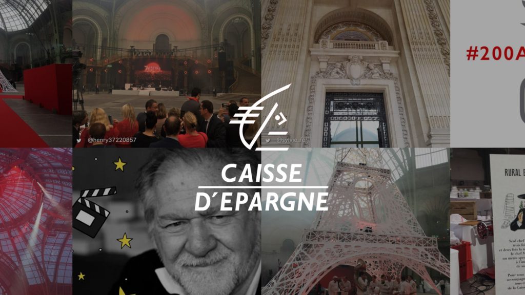 social wall realisé pour la Caisse d Epargne