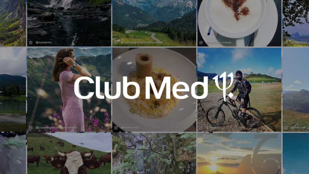 social wall realisé pour le Club Med