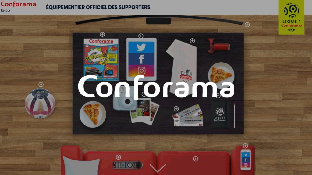 social wall realisé pour Conforama