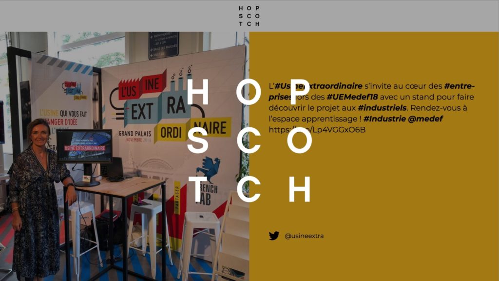 social wall realisé pour Hopscotch