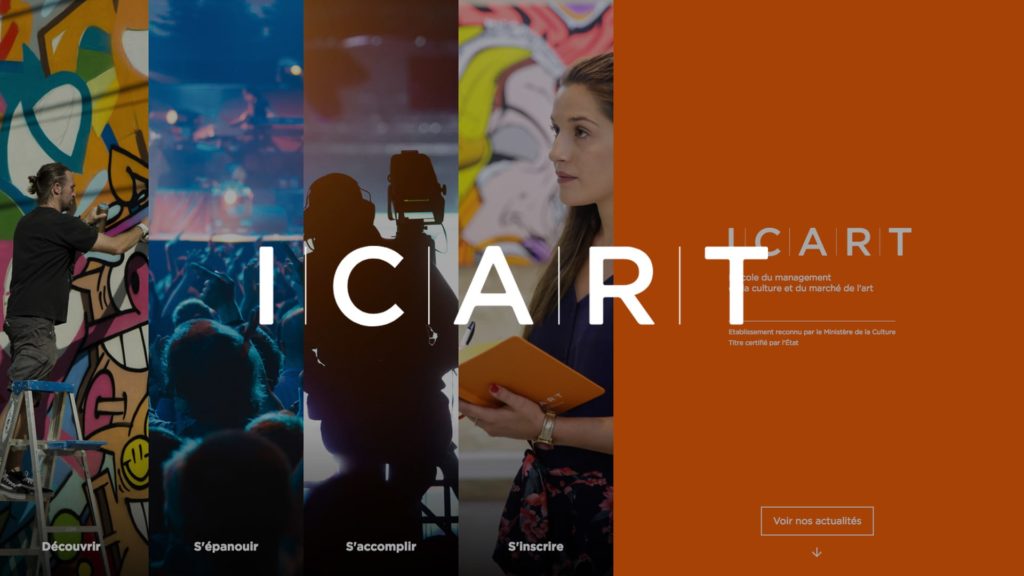 social wall realisé pour ICART