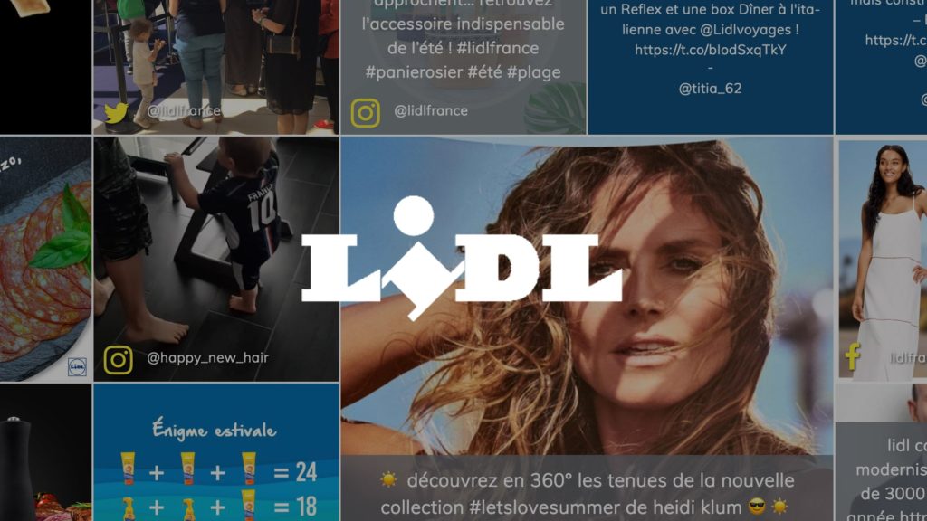 social wall realisé pour Lidl