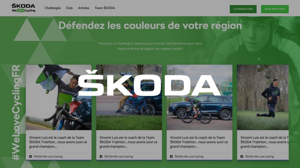 social wall realisé pour Skoda