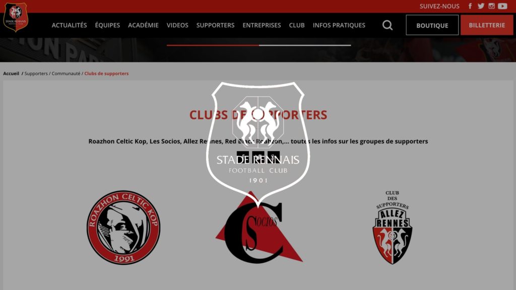 social wall realisé pour le stade rennais