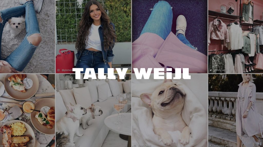 social wall realisé pour tally weijl