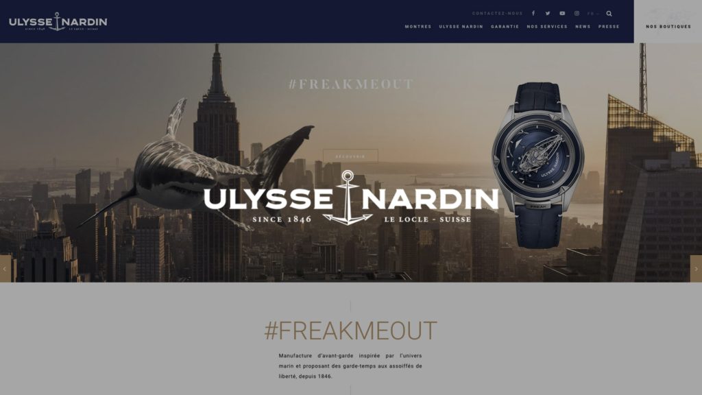 social wall realisé pour ulysse nardin